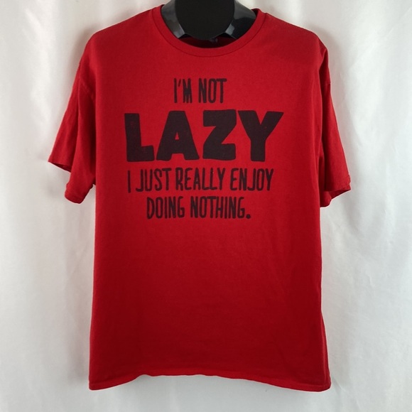 AWAKE "I'm not lazy I just enjoy doing nothing" graphic tee (XL) - Picture 5 of 5